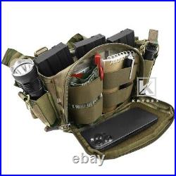 KRYDEX D3CR Chest Rig Harness Mag Pouches & D3 Flatpack Backpack Rucksack Camo