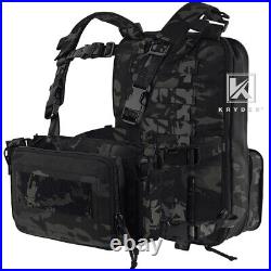 KRYDEX D3CR Chest Rig Harness Mag Pouches Flatpack Backpack Expandable Rucksack
