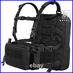 KRYDEX D3CR Chest Rig Harness Mag Pouches Flatpack Backpack Expandable Rucksack