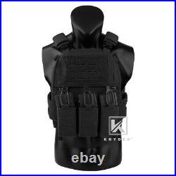 KRYDEX FCPC V5 Plate Carrier Tactical Vest Tegris Cummerbund KTAR Front Flap BK