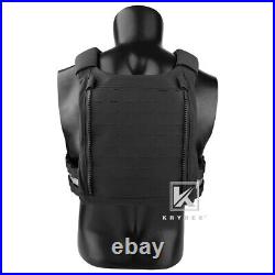 KRYDEX FCPC V5 Plate Carrier Tactical Vest Tegris Cummerbund KTAR Front Flap BK