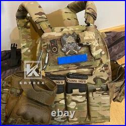 KRYDEX FCPC V5 Plate Carrier Tactical Vest Tegris Cummerbund KTAR Front Flap BK