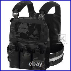 KRYDEX FCPC V5 Plate Carrier Tactical Vest Tegris Cummerbund KTAR FrontFlap BK