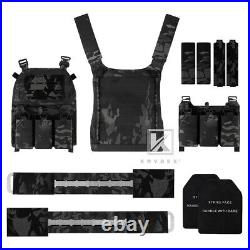 KRYDEX FCPC V5 Plate Carrier Tactical Vest Tegris Cummerbund KTAR FrontFlap BK