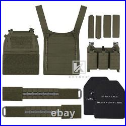 KRYDEX FCPC V5 Tactical Plate Carrier Tegris Cummerbund Mag Pouch Ranger Green