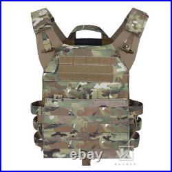 KRYDEX JPC 2.0 Jump Plate Carrier MOLLE Panel with Zip on Backpack Camo MC Camo