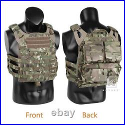 KRYDEX JPC 2.0 Jump Plate Carrier MOLLE Panel with Zip on Backpack Camo MC Camo