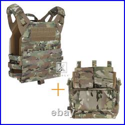 KRYDEX JPC 2.0 Jump Plate Carrier MOLLE Panel with Zip on Backpack Camo MC Camo