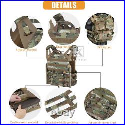 KRYDEX JPC 2.0 Jump Plate Carrier MOLLE Panel with Zip on Backpack Camo MC Camo