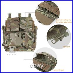 KRYDEX JPC 2.0 Jump Plate Carrier MOLLE Panel with Zip on Backpack Camo MC Camo