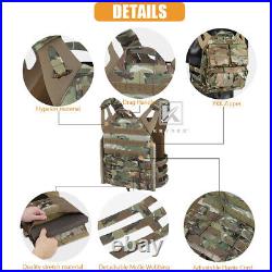 KRYDEX JPC 2.0 Jump Plate Carrier Tactical Body Armor Vest with Zip-on Back Pack
