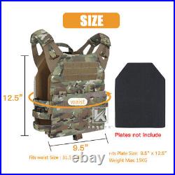 KRYDEX JPC 2.0 Jump Plate Carrier Tactical Body Armor Vest with Zip-on Back Pack