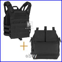 KRYDEX JPC 2.0 Jump Plate Carrier Tactical Lightweight Vest with Zip-on Back Pack