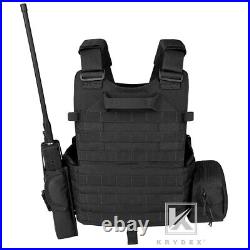 KRYDEX LBT-6094A Plate Carrier Tactical Body Armor Combat Vest with Pouch Black