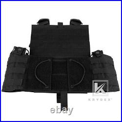 KRYDEX LBT-6094A Plate Carrier Tactical Body Armor Combat Vest with Pouch Black