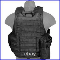 Lancer Tactical Strike Quick Release MOLLE Plate Carrier Vest with Pouches CA-303