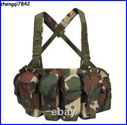 Large Capacity Outdoor Multifunctional Tactical Undergarment Vest Jungle Camo