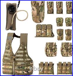 Military MOLLE 2 Army Vest, Rifleman FLC Set, Multicam Camo