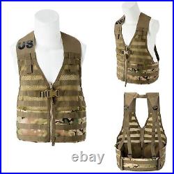 Military Molle II Tactical Rucksack Assault Pack FLC Combat Vest Multicam