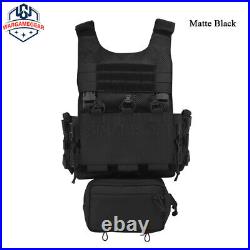 Military Tactical Vest Molle Quick Release OTB LV119 Body Armor with Pouch