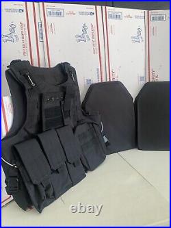 New Plate Carrier Tactical Vest Free Made With Kevlar Plates 3a Inserts Panels