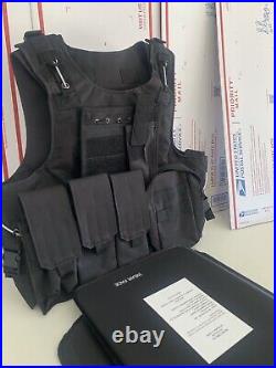 New Plate Carrier Tactical Vest Free Made With Kevlar Plates 3a Inserts Panels