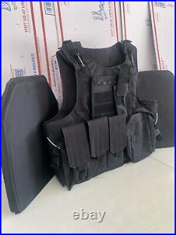 New Plate Carrier Tactical Vest Free Made With Kevlar Plates 3a Inserts Panels