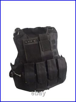 New Plate Carrier Tactical Vest Free Made With Kevlar Plates 3a Inserts Panels