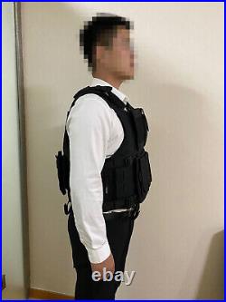 New type Black Combat Tactical Soft Bullet proof vest IIIA NIJ0101.06 SIZELXXL