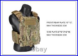 Nylon Durable Tactico Multi-Cam Tactical Vest Army Plate Tactiqu Vest Hunting