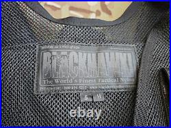 Older Blackhawk Navy SEAL Tactical Training Shooters Vest Size 5 H Black