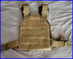 QTY of 5 Tactical Plate Carrier Vest Black LQ Army