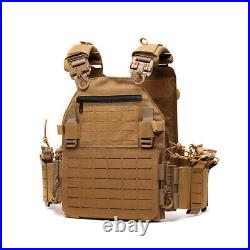 Quick Release Adjustable MOLLE Military Combat Tactical Plate Carrier Vest