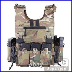 Quick Release Low Vis Slick Plate Carrier Tactical Vest with Swift Clip Placard