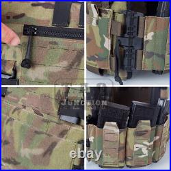 Quick Release Low Vis Slick Plate Carrier Tactical Vest with Swift Clip Placard