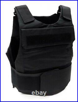 RTS Tactical Bullet Proof Vest w Two Level IV Ceramic Plate Insert Size 6x8