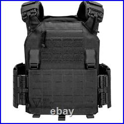 RVS BARRIER Tactical Plate Carrier Armor Vest Lasercut 10x12 Padding fits AR500