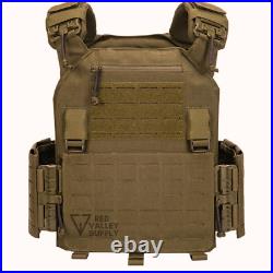 RVS BARRIER Tactical Plate Carrier Armor Vest Lasercut 10x12 Padding fits AR500