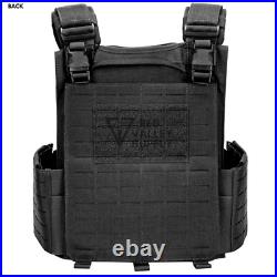 RVS BARRIER Tactical Plate Carrier Armor Vest Lasercut 10x12 Padding fits AR500