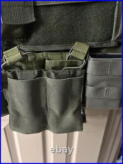 Releasable Plate Carrier Paintball Tactical Vest Large Ranger Green