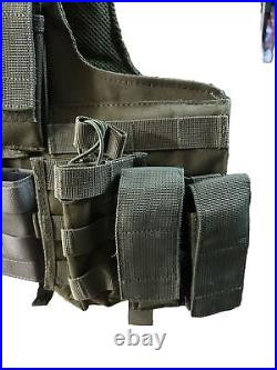 Releasable Plate Carrier Paintball Tactical Vest Large Ranger Green