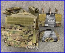 Rothco Bundle MultiCam Plate Carrier Tactical Vest Agilite AG3 & 2ND Layer