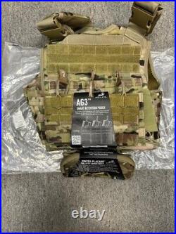 Rothco Bundle MultiCam Plate Carrier Tactical Vest Agilite AG3 & 2ND Layer