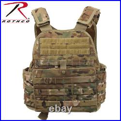 Rothco MOLLE Plate Carrier Vest Black, OD, Coyote, Multicam, ACU, Grey