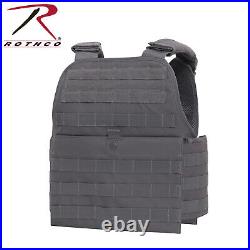 Rothco MOLLE Plate Carrier Vest Black, OD, Coyote, Multicam, ACU, Grey