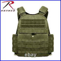 Rothco MOLLE Plate Carrier Vest Black, OD, Coyote, Multicam, ACU, Grey