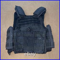 Rothco MultiCam MOLLE Plate Carrier Tactical Vest w 4 Level III Multi Hit Plates