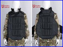 Russian Black Bagariy Body Vest New Mens Nylon MVD MOLLE Tactical Vest Replica