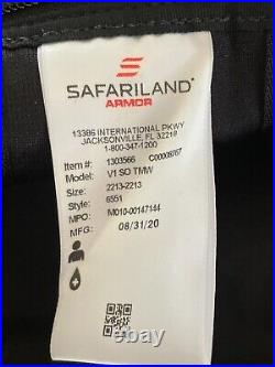 SAFARILAND V1 Women's Tactical Plate Carrier L FirstSpear Tubes Black Molle