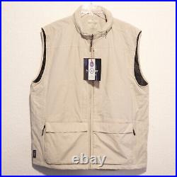 SCOTTeVEST Quest Vest Men's XL Beige Full Zip Travel Tactical TEC Hidden Pocket